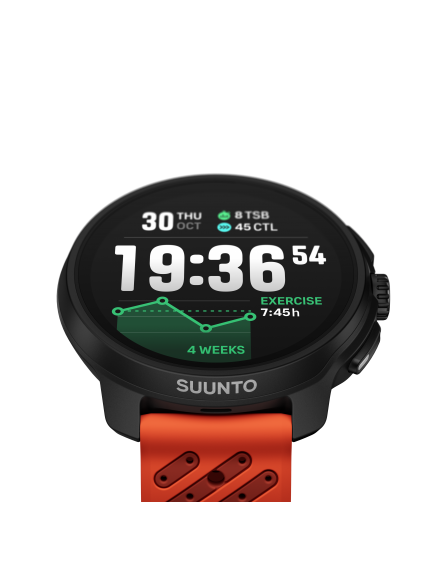 SUUNTO RACE 2 CORAL ORANGE sportinis laikrodis